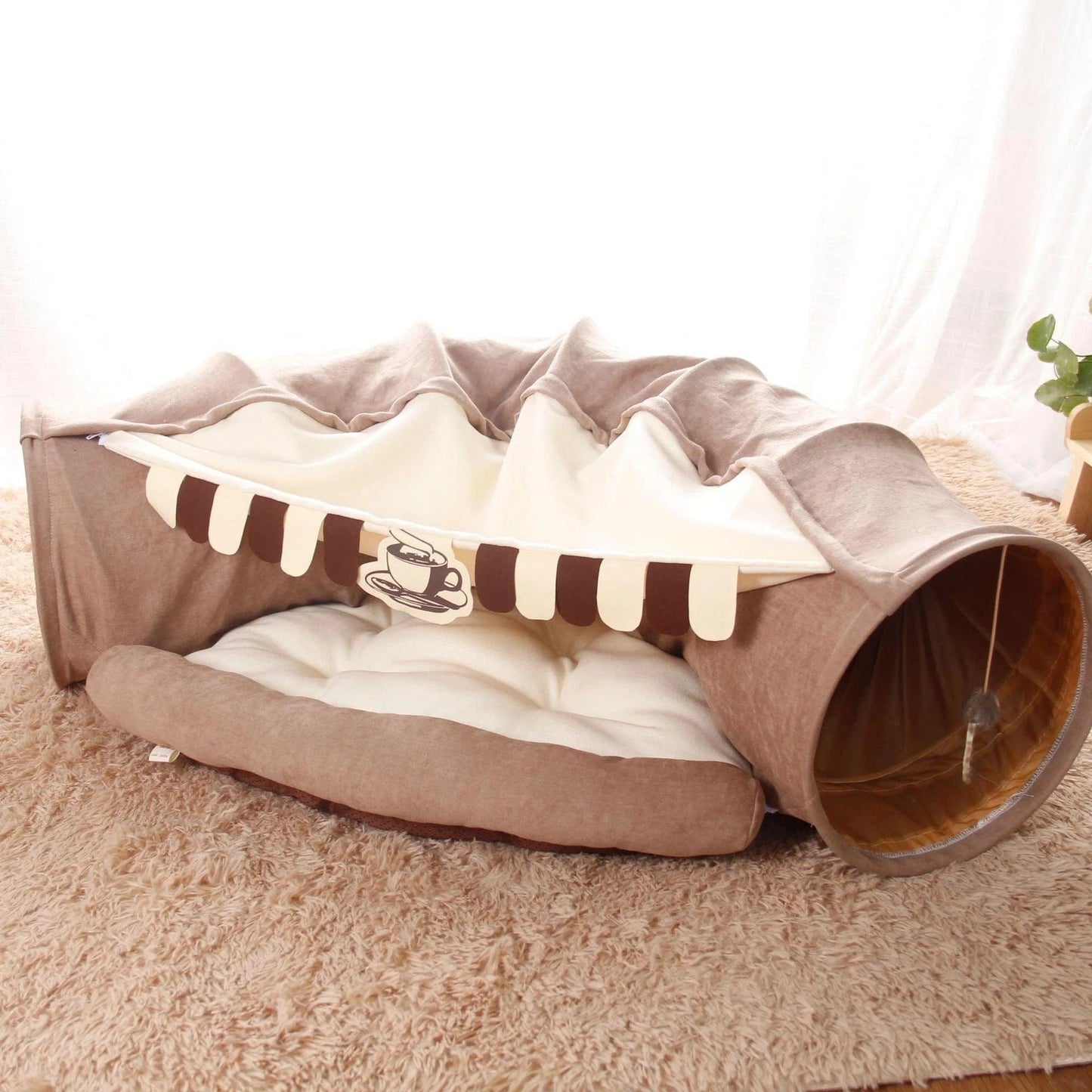 Plush Burrowing Cat Tunnel